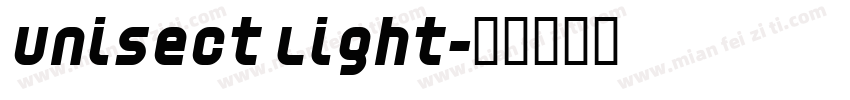 Unisect Light字体转换